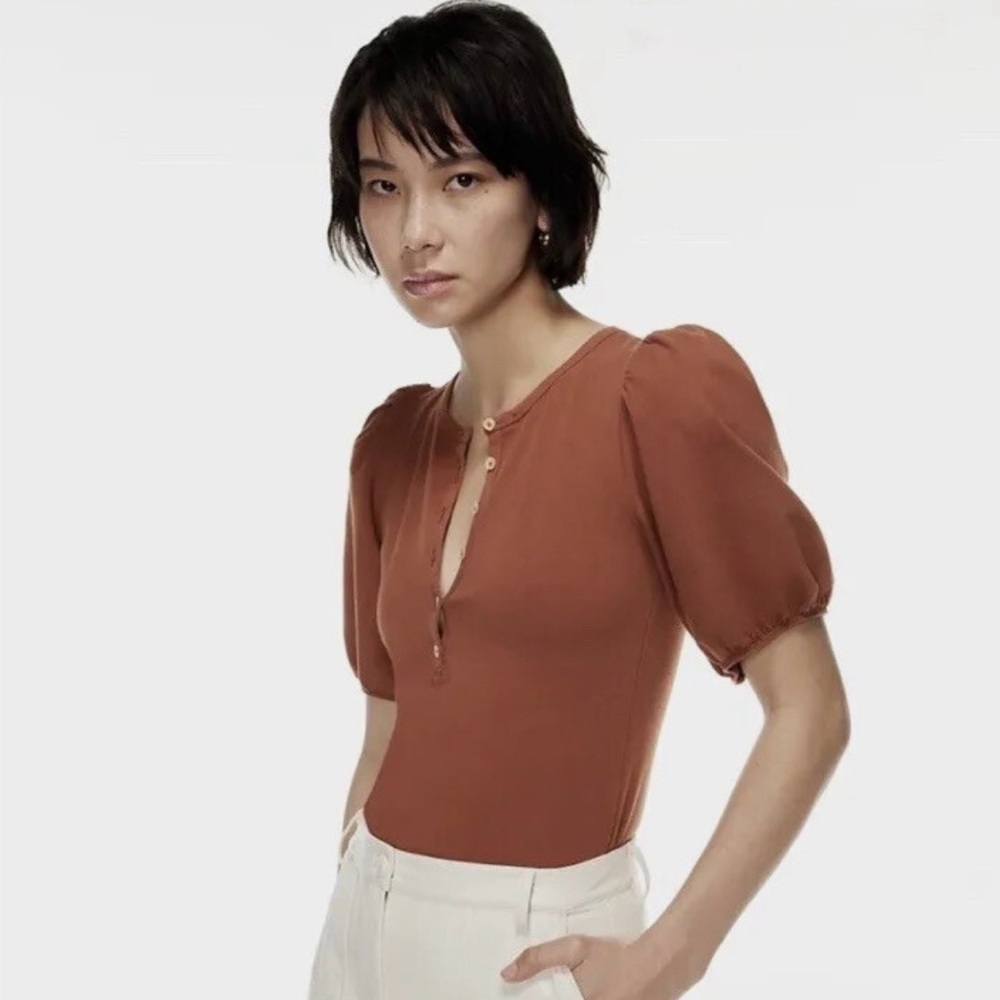 Aritzia Wilfred cotton blouse - Picture 3 of 10